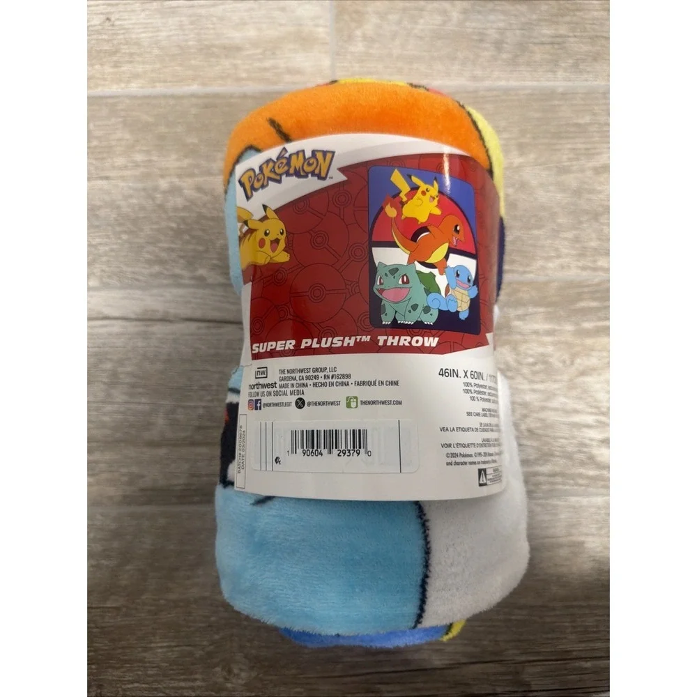 NEW Pokémon Kid's‎ Super Plush Throw 46x60 in.
